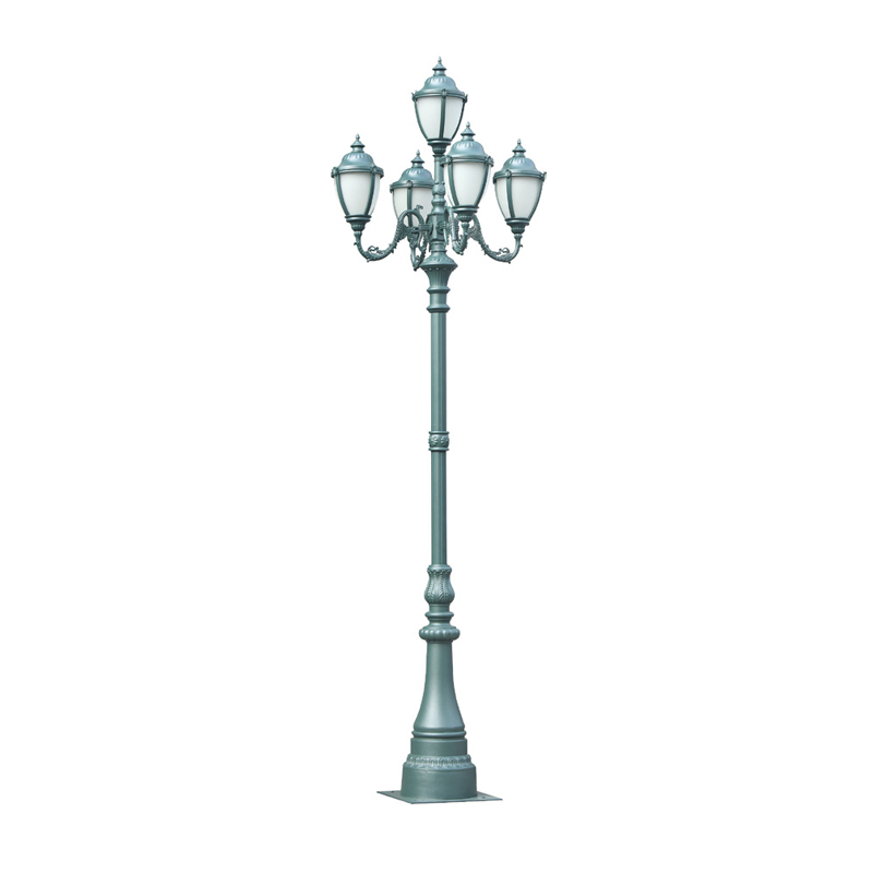 DDK-ZH-0401 Decoratieve retro tuinlichtmasten van 3 tot 6 meter hoog