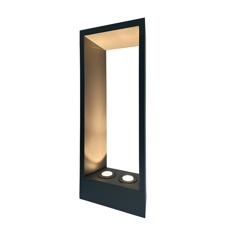 DDK-LL204 Trapeziumvormige grijze tuingazonverlichting Landschapslicht voor grasland