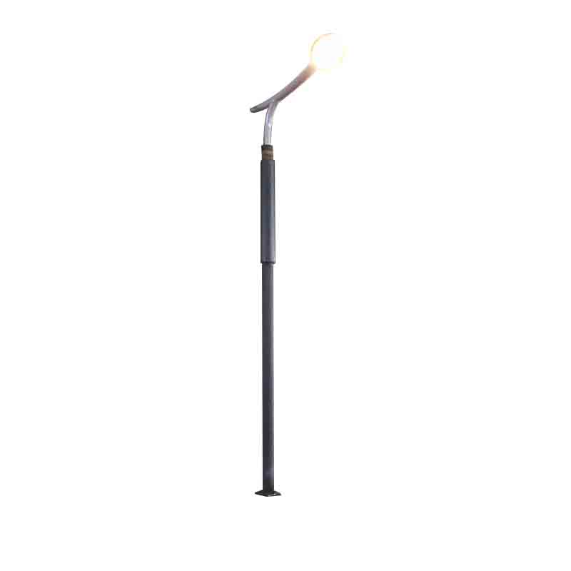 DDK-SSPL-2002 Cilinder-zonnepaal met lampkop