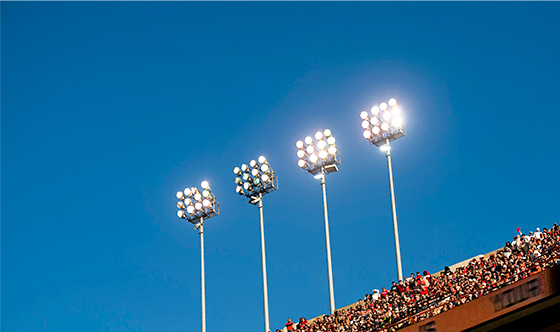 Sportlocatie en veldverlichting
