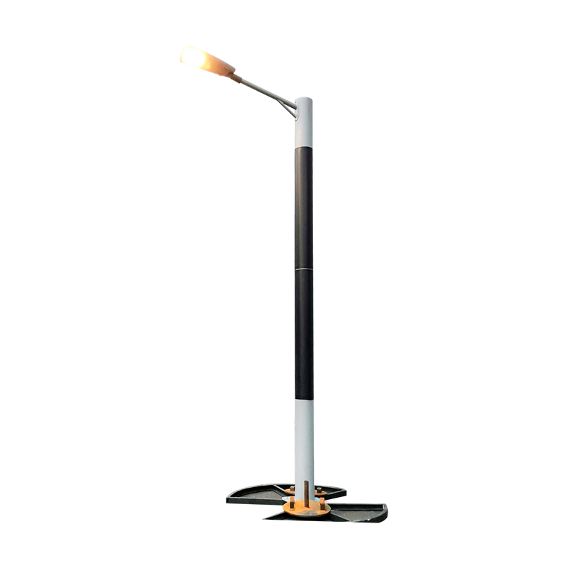 DDK-SSPL-2000 cilinder zonnepaal enkele/dubbele armen en straat-LED-lampen